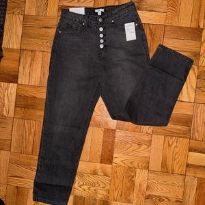 Brand new BP. Jeans, never worn Size 27 high waisted gray color and ankle length